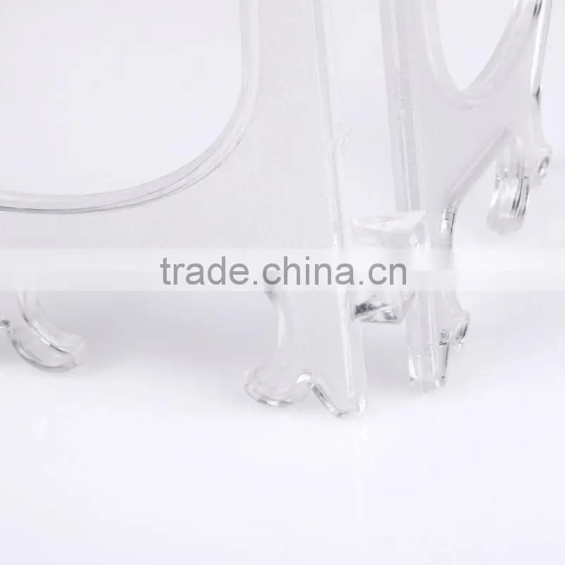 8"plastic plate stand, clear acrylic plate display stand