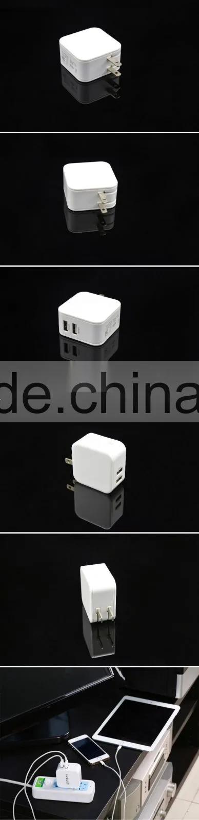 2-PORT USB Charger Travel Charger