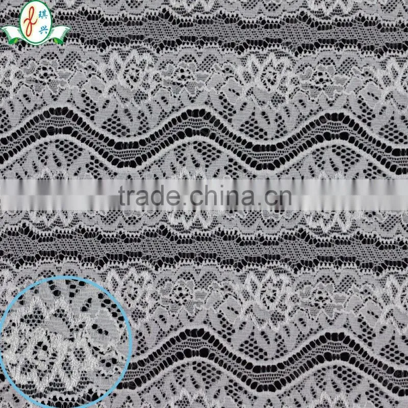 2016 New arrival floral print lace jacquard lace fabric for underwear