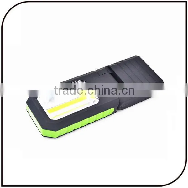 High power Dry Bettery 90 Bending Flexible strong magnet led COB work light with hook for car