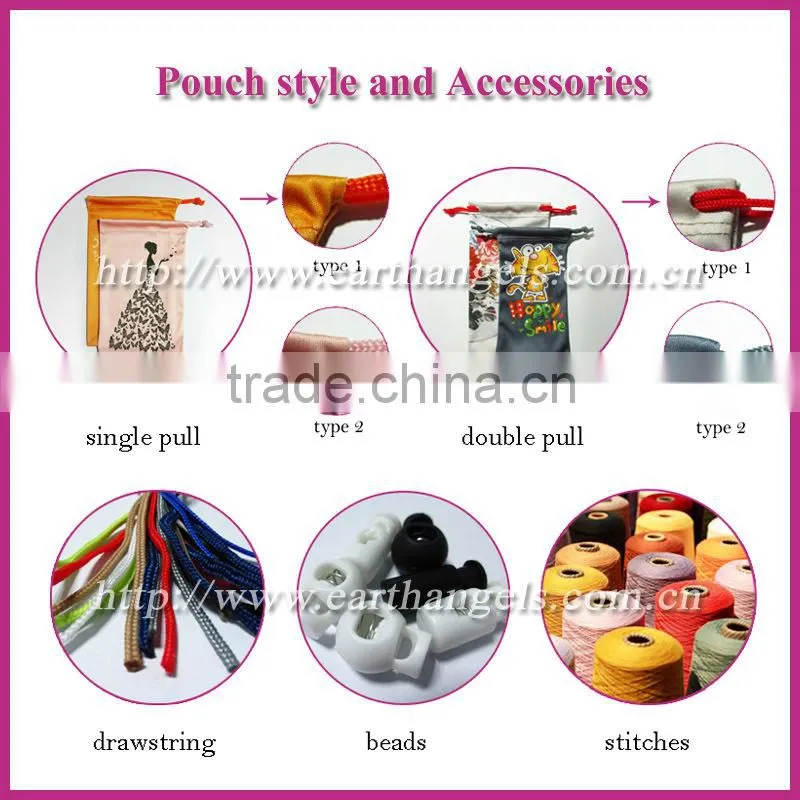 Embossing drawstring bag for ski goggle, ski goggle bag