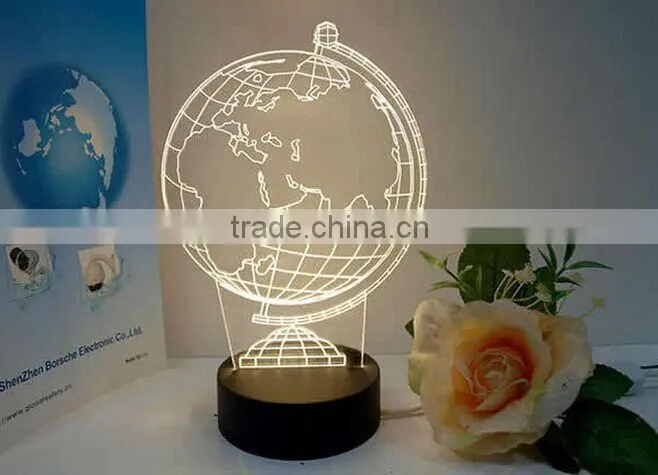 Wholesale 3D Led Table Top Light With Acrylic