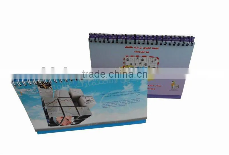 2014 spiral desk calendars / promotional calendars /table calendars