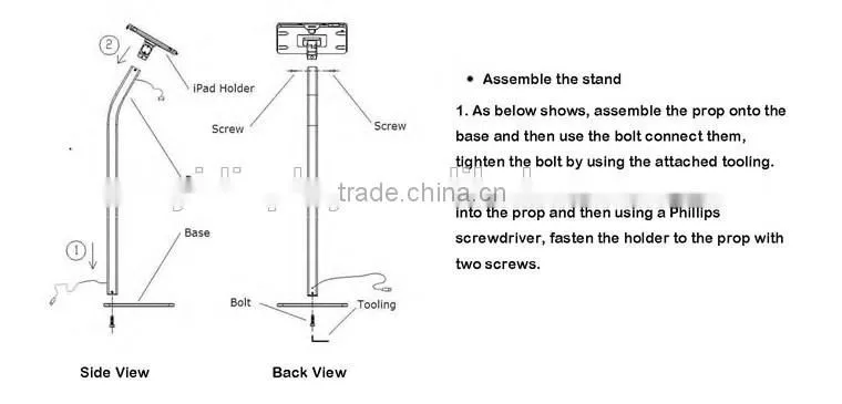 YIDISPLAY retail security display stand