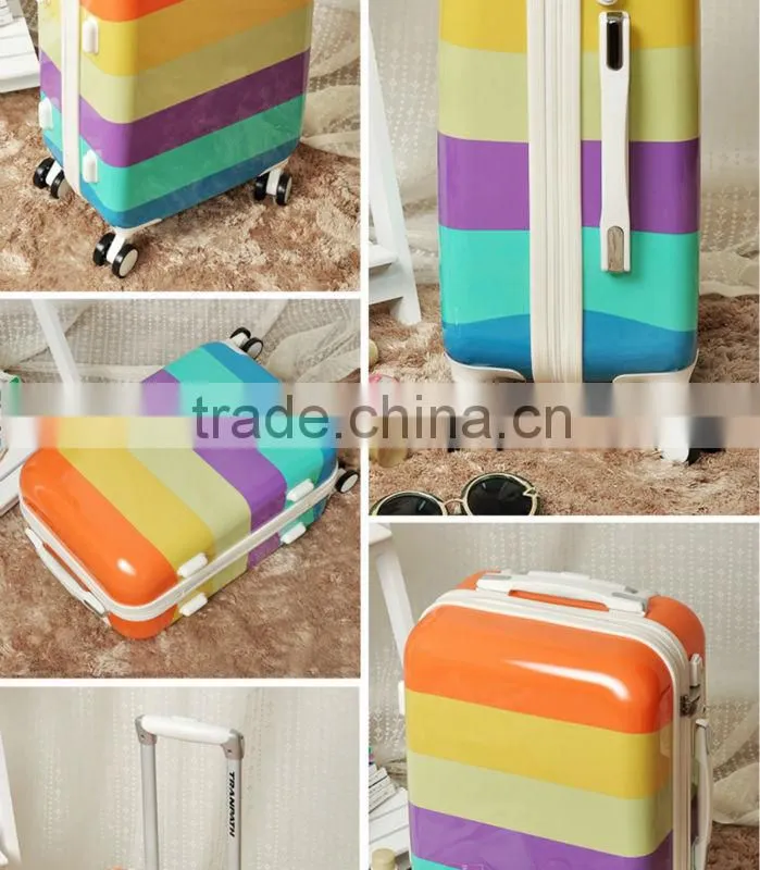 lightweight abs travel luggage case set 20'' 24'' for girls