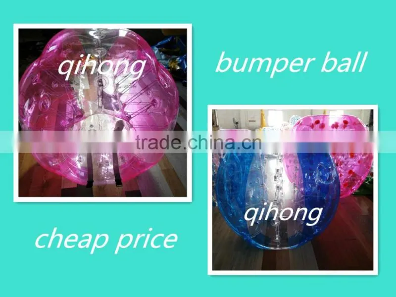 New design red dotted inflatable belly bumper ball/ body zorbing bubble ball for sale