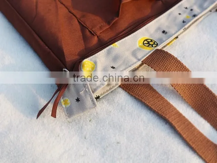 2016 hot selling beach tote bag cotton canvas beach bag