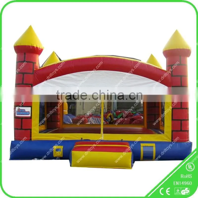 Used commerical Yellow style Inflatable bouncer for sale