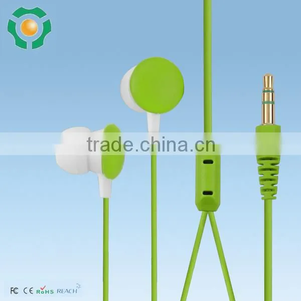 durable inflatable rubber manudrel cheap colorful MP3 earphone/earpiece