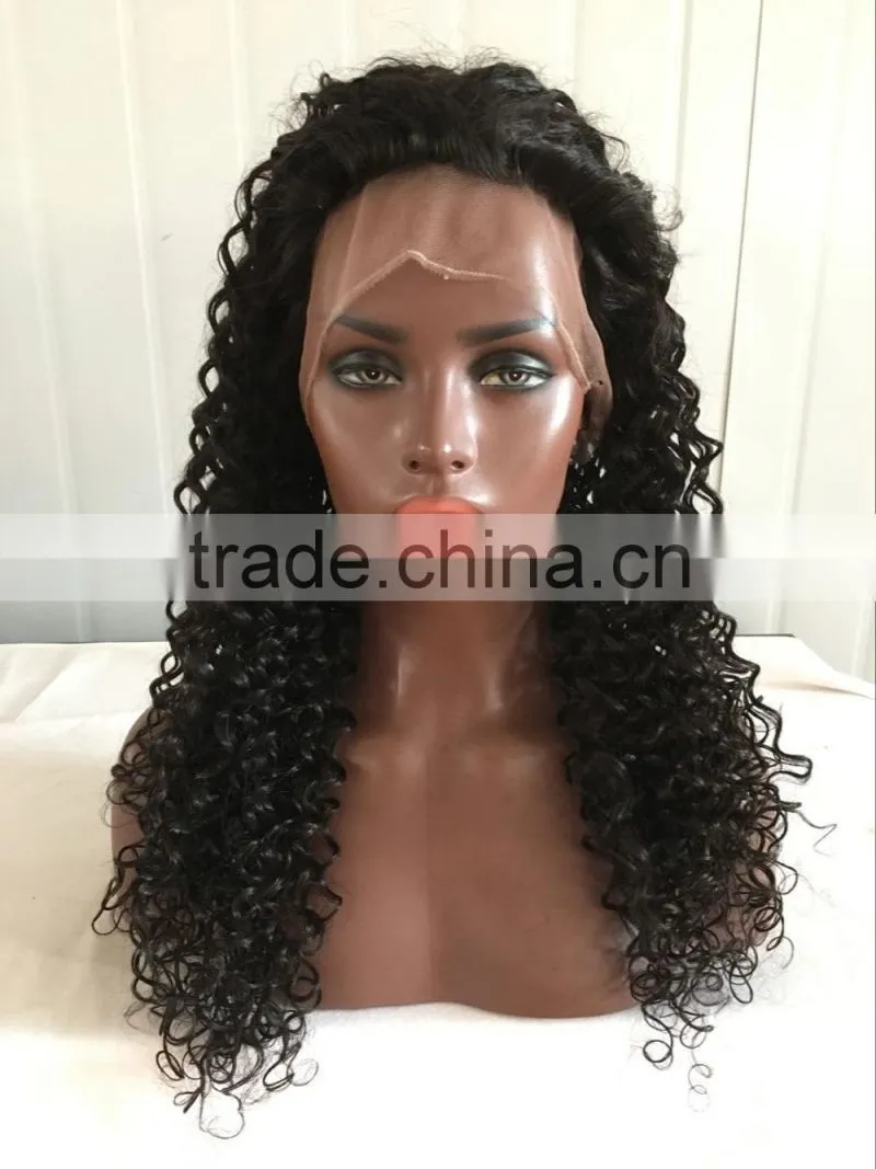 cheap human hair indian remi full lace wig with baby hair
