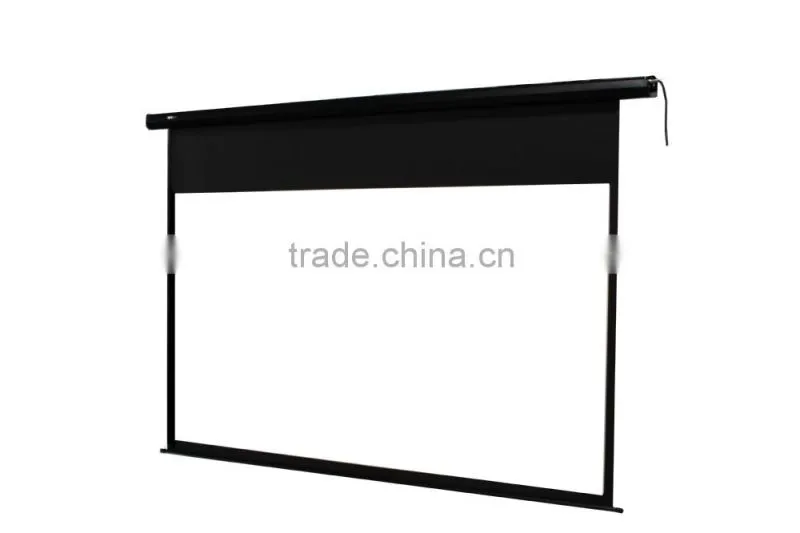 Motorized Projection Screen With Remote Control./ CE ROSH Electric Motorized Projection Screen