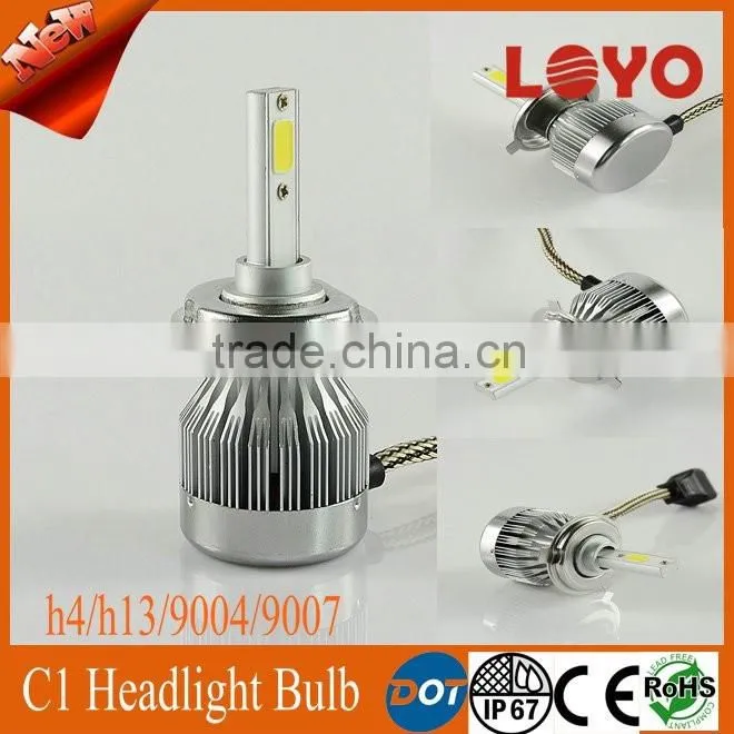 2016 Hot selling IP68 6000k 12v 24v 30w 3000lm high low beam high power auto car h4 led headlight