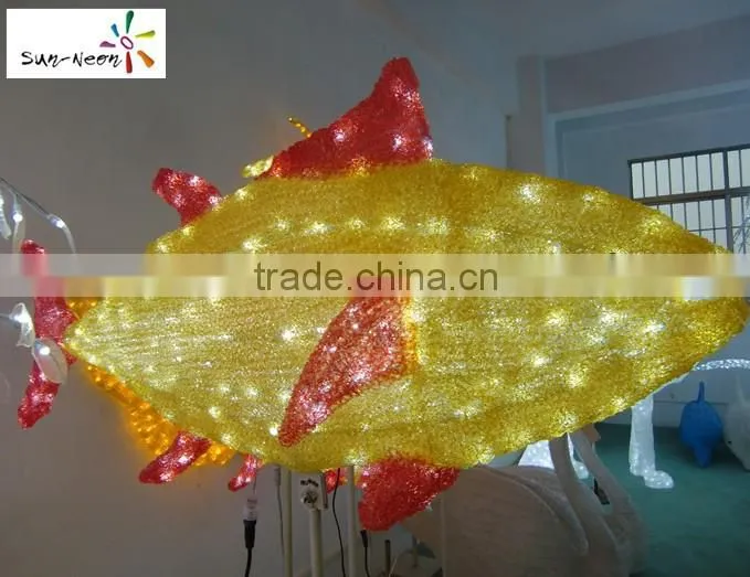 Holiday time decoration led fish attracting fishing light lovely led fish decorative led light