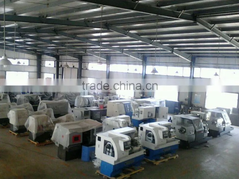 small cnc lathe CK0640A with collet chuck and automatic tool turret