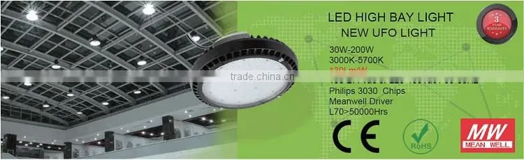80w-200w industrial lighting led high bay light 120w with super high lumen efficiency