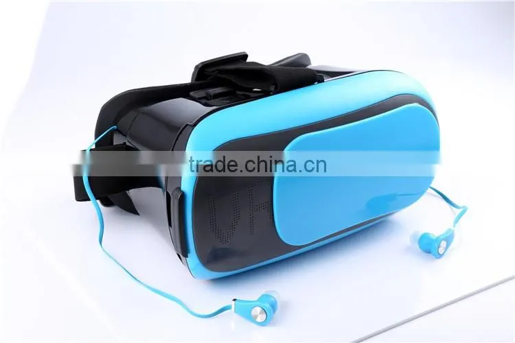 VR box 3.0 3d virtual reality glasses vr headset with earphone for mobile phones for 3.5inch to 6 inch