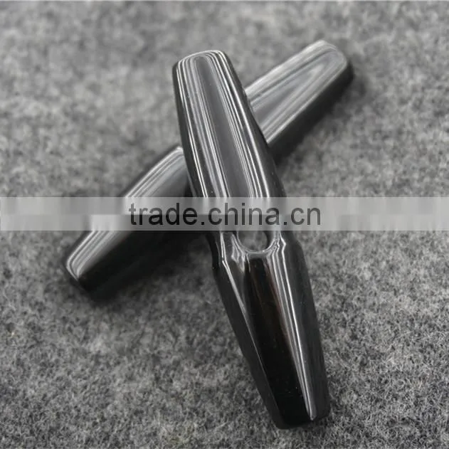 HOT SALE BLACK RESIN BAR BUTTON FOR GARMENT