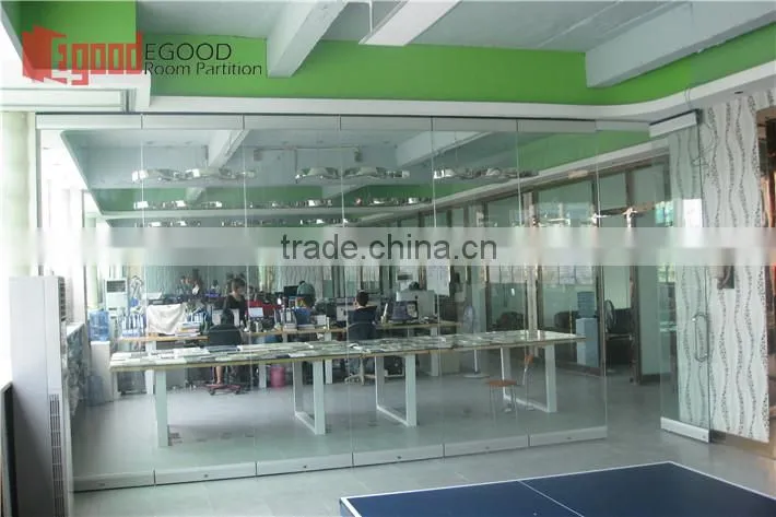 movable glass partition glass access door pass door glass panel