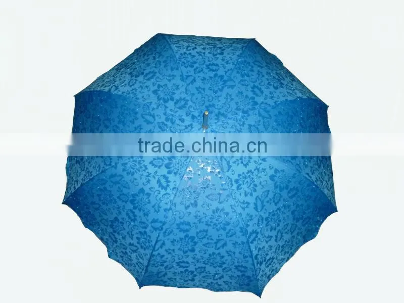 Stick changing color umbrella lace parasol