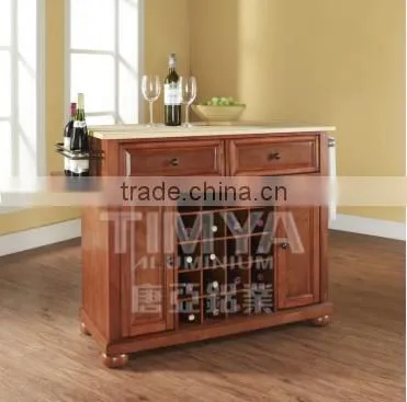 Small Latticed Wine Rack Design in The Kitchen Cabient/Aluminum Drinks Cabiner/ Drinks Cabinet
