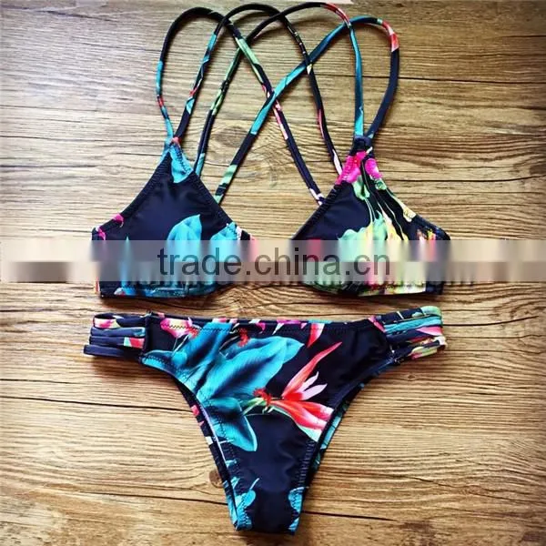 Bandage Halter Beachwear Brazilian Bikini