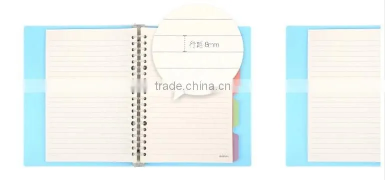Many Colors Wholesale Notebook Paper Loose Leaf Notebook