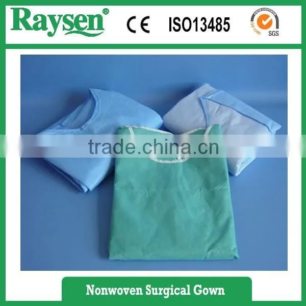 Medical Clothes Medical Consumable 35GSM SMS Surgical Gown