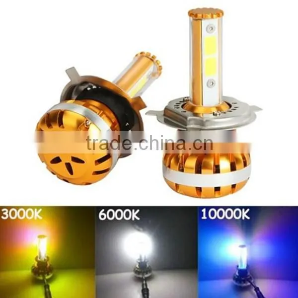 Golden luxcury h4 led hot sale liht h7 led light headlight h7 led car headlight