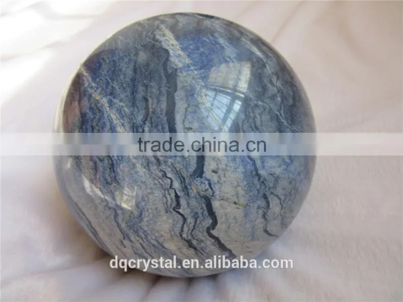 2015 new arrival factory direct rough blue aventurine stone ball for Healing