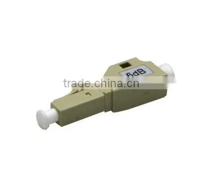 Bronze Sleeve FTTX fiber optic attenuator 6dbi LC Multimode for CATV Networks