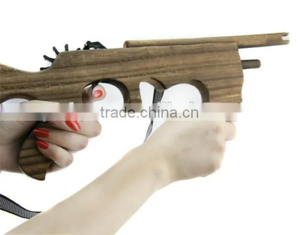 sniper toy gun for children wooden toy guns with rubber band