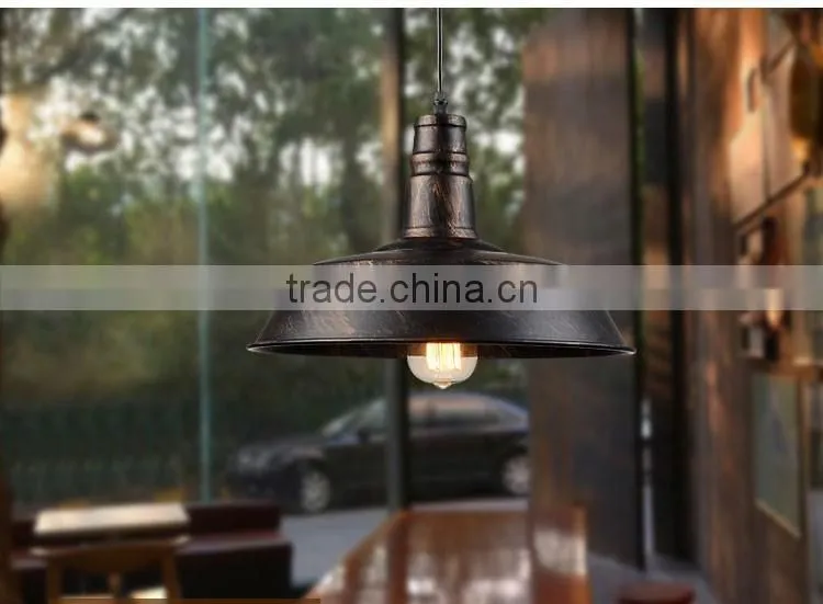 2016 Industrial Decoration White Pendant Lamp Hanging Lighting With Bulb