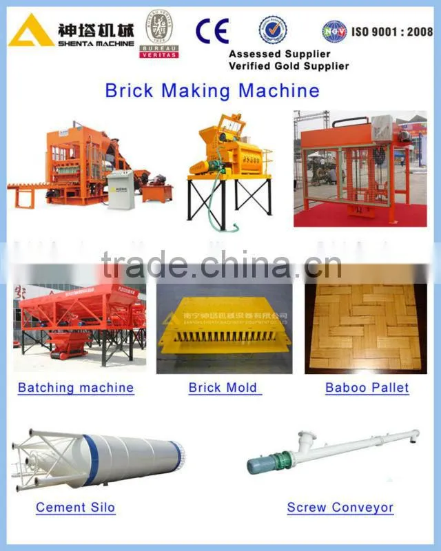 SHENTA full automatic concrete block making machine, construction equipment