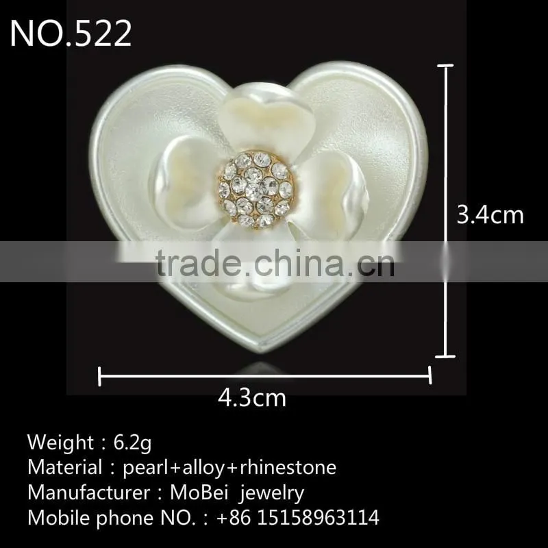 High Grade Flower Pearl Button Garment Accessorizing Decoration -522
