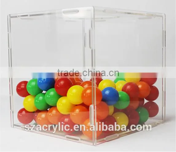 Acrylic Lucky Draw box 20cm*20cm*20cm