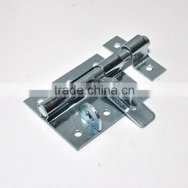 gate latch hardware for exterior door with safe environment