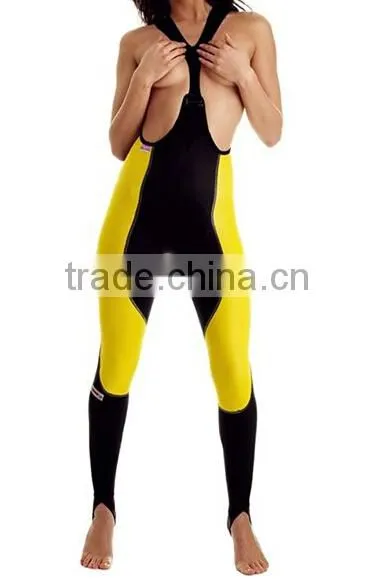 High End Customized Women Professional Cycling tights long pants with pad and bib