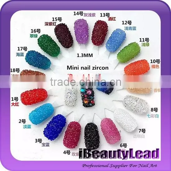 New coning 1440pcs nail Micro Diamond Mini nail zircon decoration DIY Nails Rhinestones