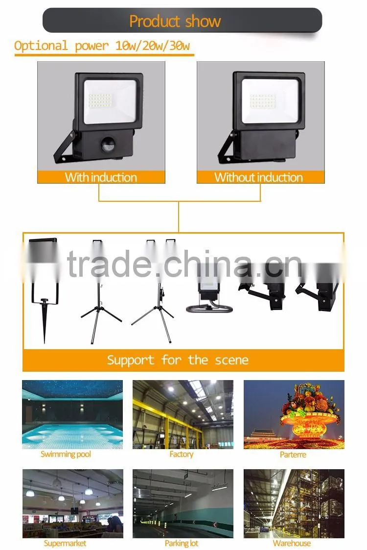 m051713 aluminum casing power super bright led flood light