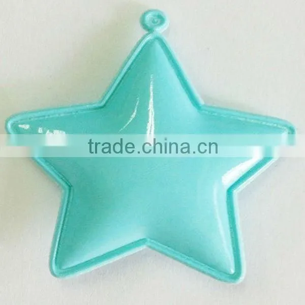 Ultrasonic embossing PU star applique/ various Ultrasonic embossing applique for clothes