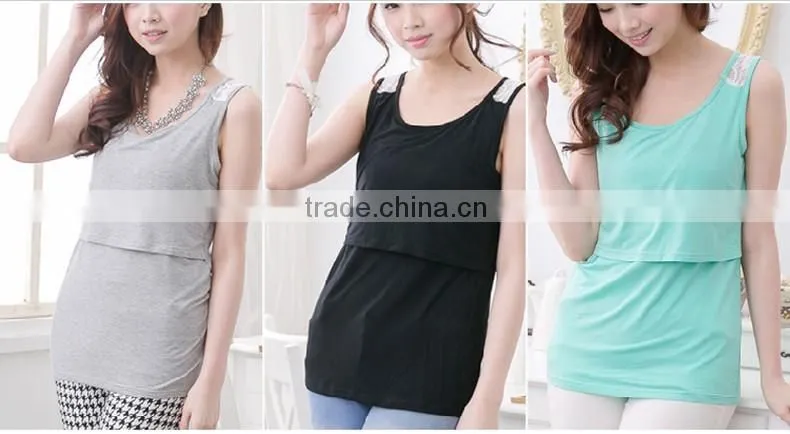 Breathable Breastfeeding Tank Tops for maternity nursing