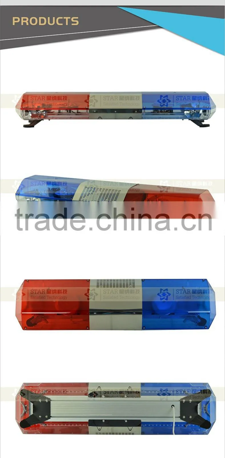 powerful emergency warning led lightbar TBD-8000A