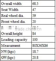 manual plastic detachable armrest and footrest wheelchair for sale