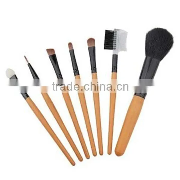 Personalized Natural 7pcs Rose Gold make up brushes free sample