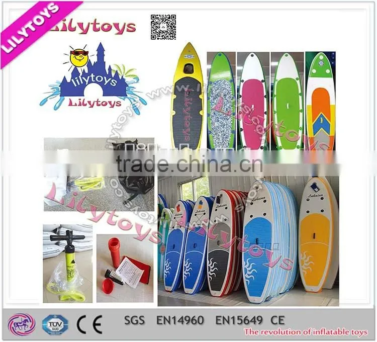 Newest popular colorful inflatable paddle boat, water sport game, boat for kids n adult