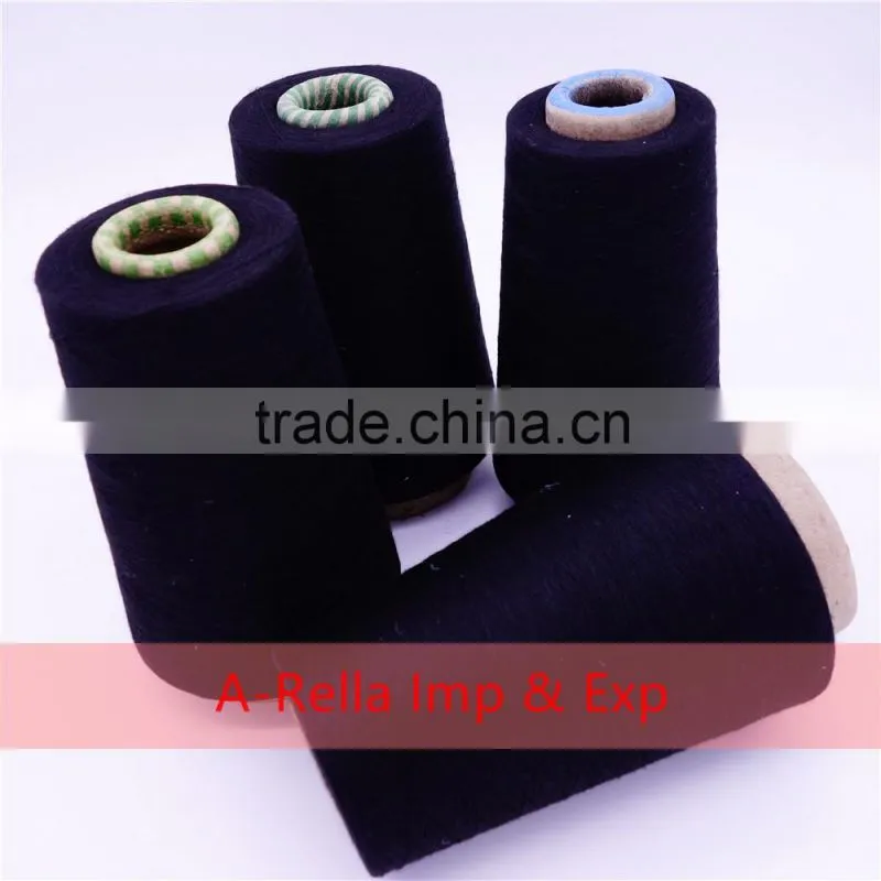 polyester yarn 30s/1 in cone knitting yarn socks knitted yarn waxed