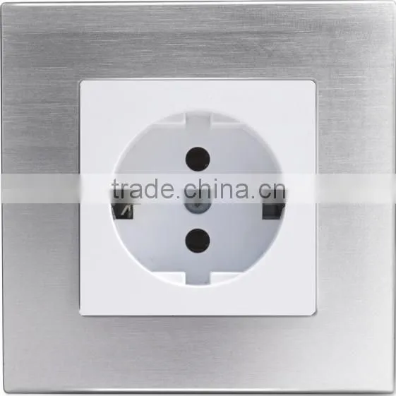 2016 new design IVOR aluminum uk usb wall socket with 2 usb port good reputation cool south africa wall socket switch