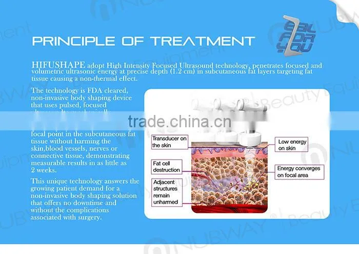 Best body weight loss machine HIFU slimming beauty equipment Nubway