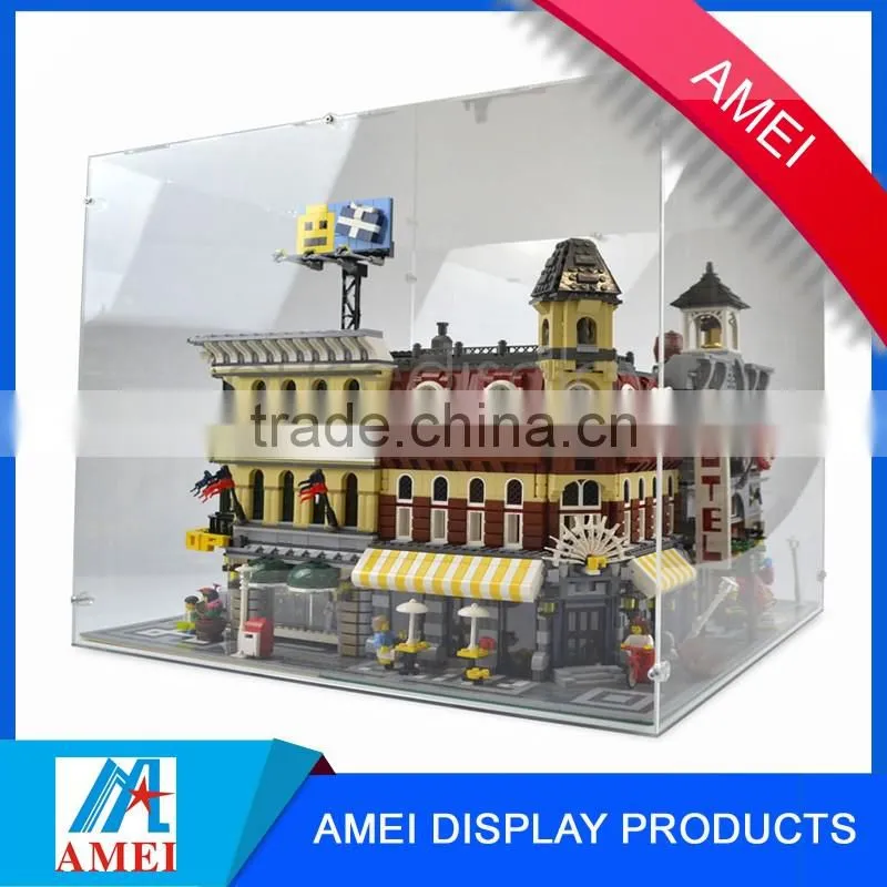 2017 wholesale dustproof acrylic figure display case for doll & comic figure