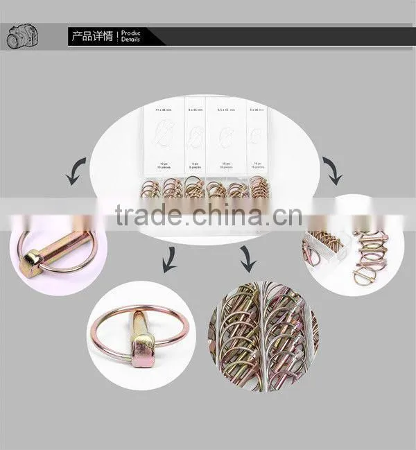 Hardware 50pc Lynch Pin Assortment/Set/Kit